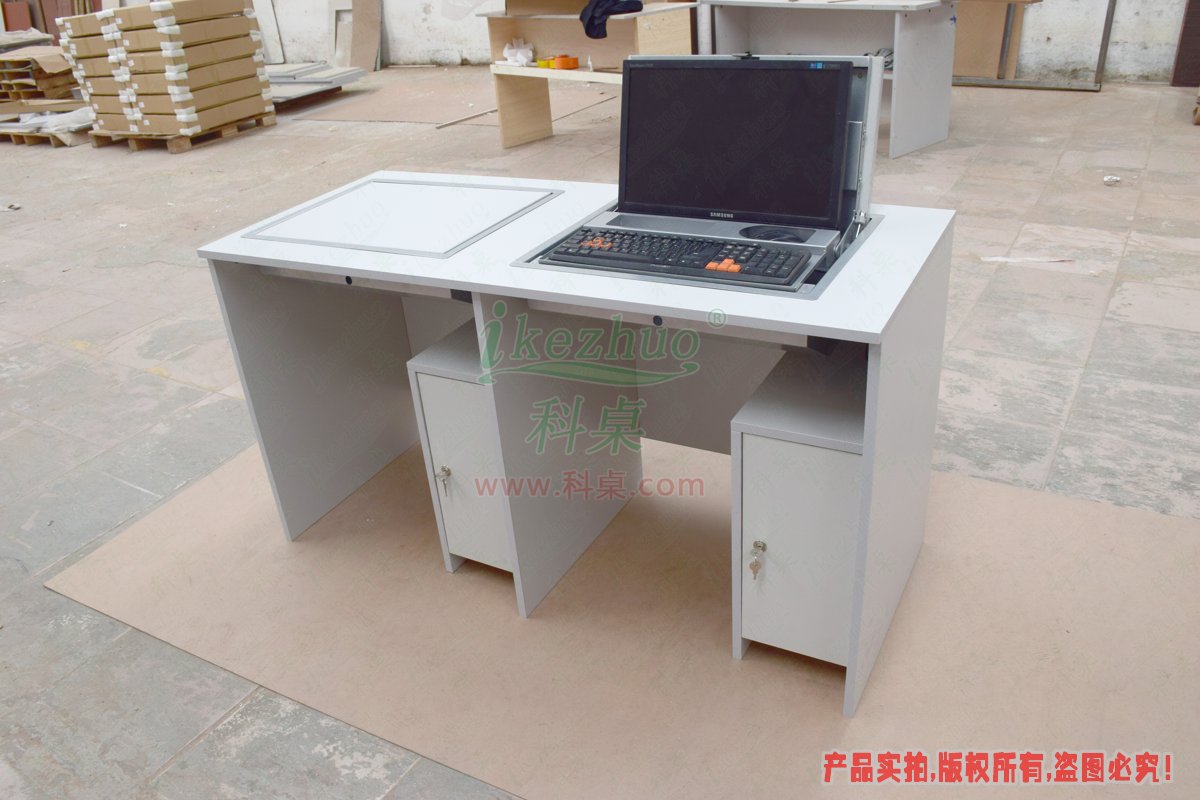 科桌家具,手动翻转器,翻转器电脑桌,箱体翻转器,箱体翻转器电脑桌