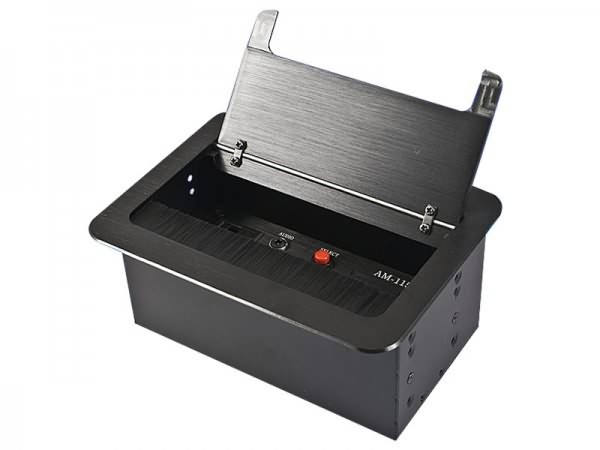 科桌多功能毛刷线盒桌面插座KA-206